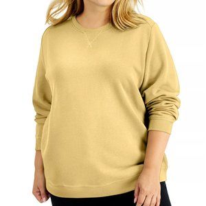 (NWT) KAREN SCOTT 2X Plus Size Citron Crewneck Sweatshirt Created for Macy's